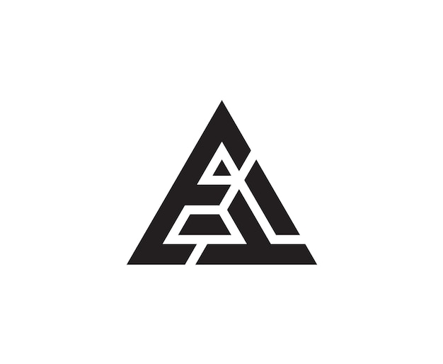 El logotipo de la letra AT El logotipo del alfabeto Las iniciales del logotipo
