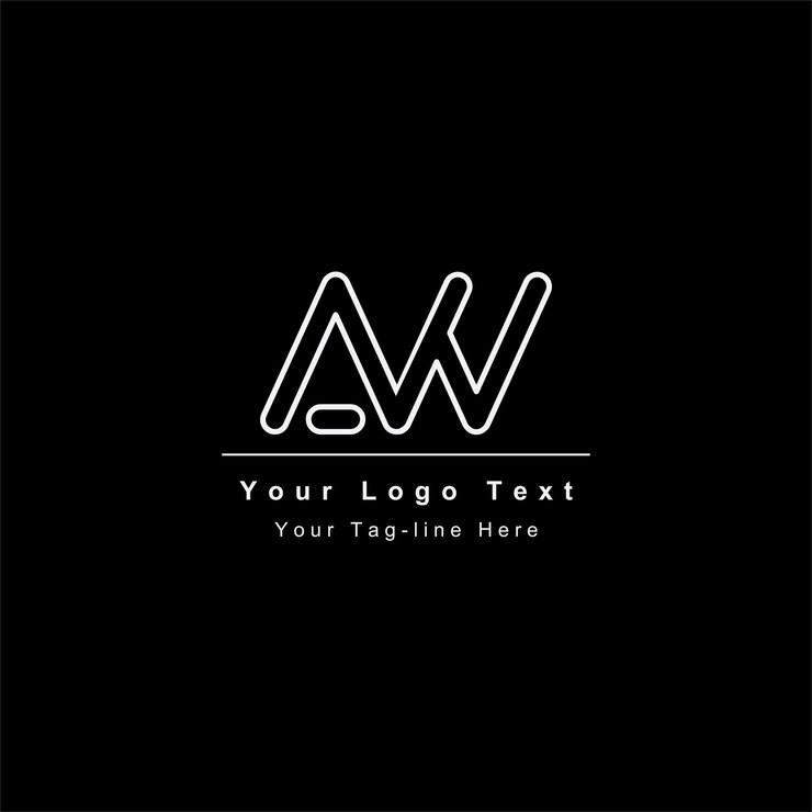 Vector logotipo de letra aw o wa único, atractivo, creativo, moderno, inicial aw wa aw logotipo de icono de letra basado en inicial
