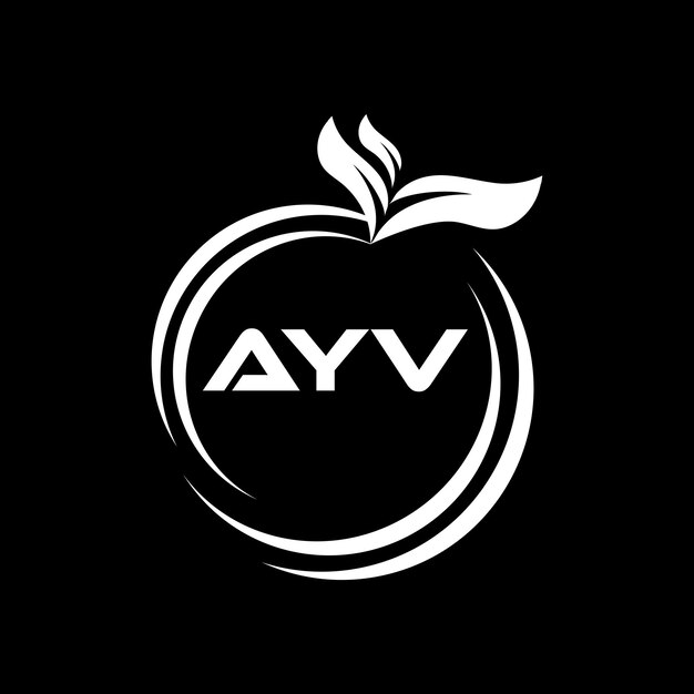 Logotipo de la letra AYV Diseño AYV Logotipo de monograma simple y moderno Abstracto Diseño vectorial del alfabeto