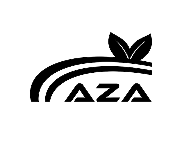 Logotipo de la letra AZA Diseño AZA Logotipo de monograma simple y moderno Diseño vectorial de alfabeto abstracto