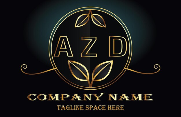 Vector logotipo de la letra azd