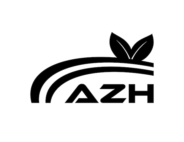 Logotipo de la letra AZH Diseño AZH Logotipo de monograma simple y moderno Diseño vectorial de alfabeto abstracto