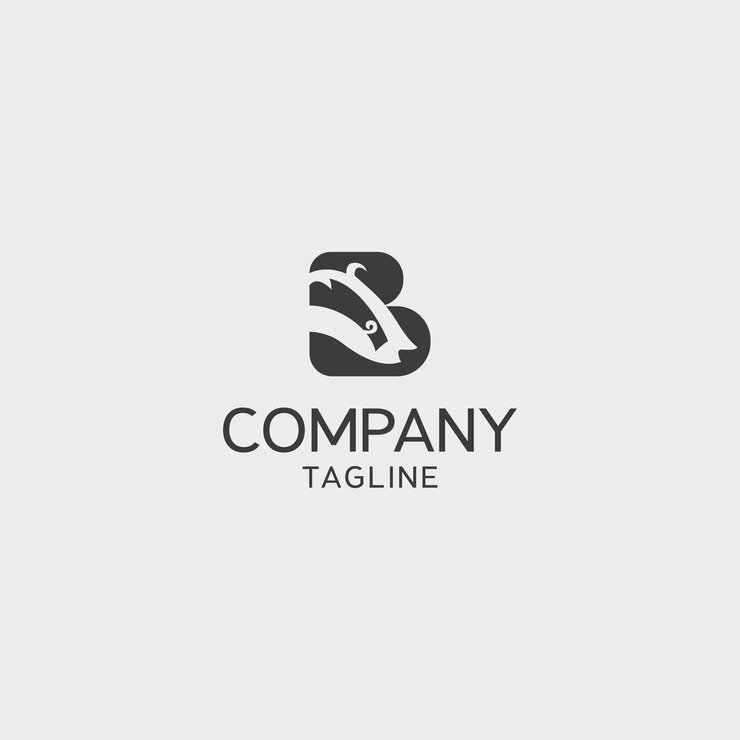 Vector logotipo de la letra b de bagder