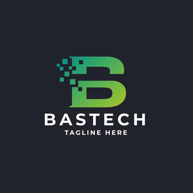 Logotipo de la letra b de bastech