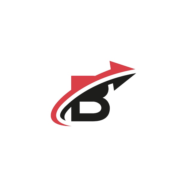 Logotipo de la letra B con flecha