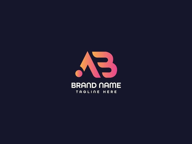 Logotipo de la letra b con un fondo azul