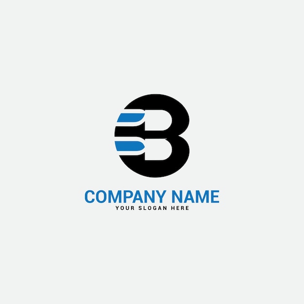 Logotipo de la letra B Font de alfabeto digital abstracto moderno Tipografía de tecnología mínima Espor urbano creativo