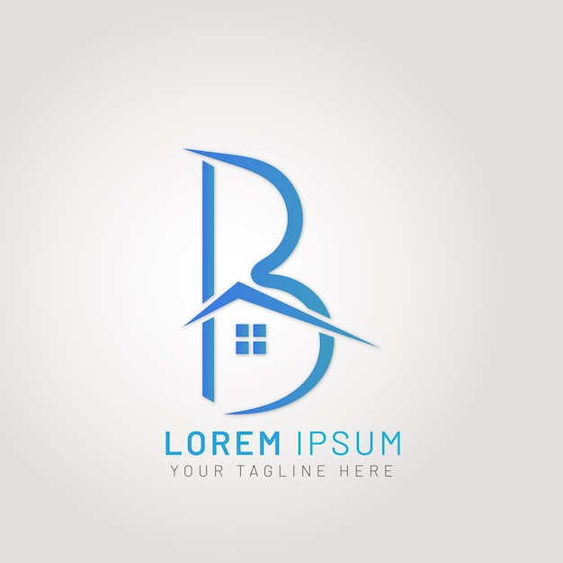 Logotipo de la letra B Logotipo de la letra B Real Estate