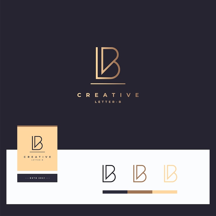 Vector logotipo de la letra b