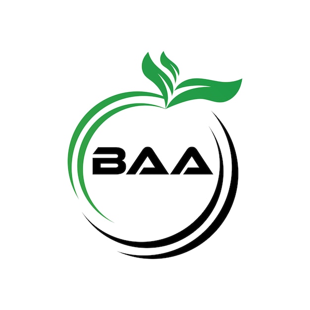 Logotipo de la letra BAA Diseño BAA Logotipo de monograma simple y moderno Diseño vectorial de alfabeto abstracto