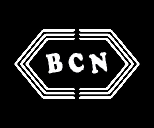 El logotipo de la letra BCN Diseño BCN Logotipo de monograma simple y moderno Abstracto Diseño vectorial del alfabeto