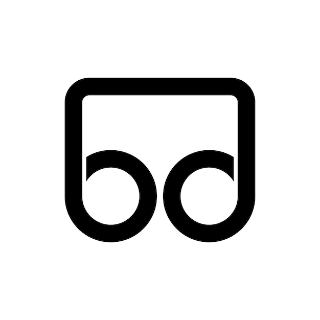 logotipo de la letra bd