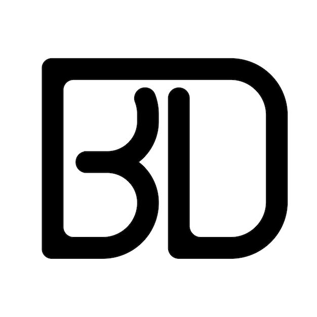 logotipo de la letra bd