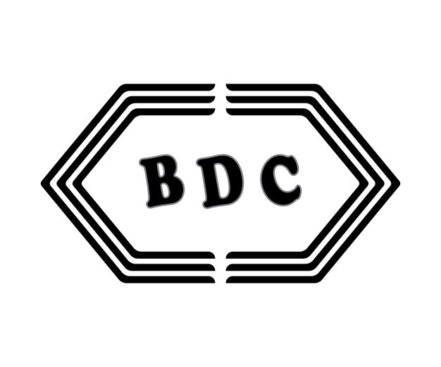 Logotipo de la letra BDC Diseño BDC Logotipo de monograma simple y moderno Abstracto Diseño vectorial alfabético