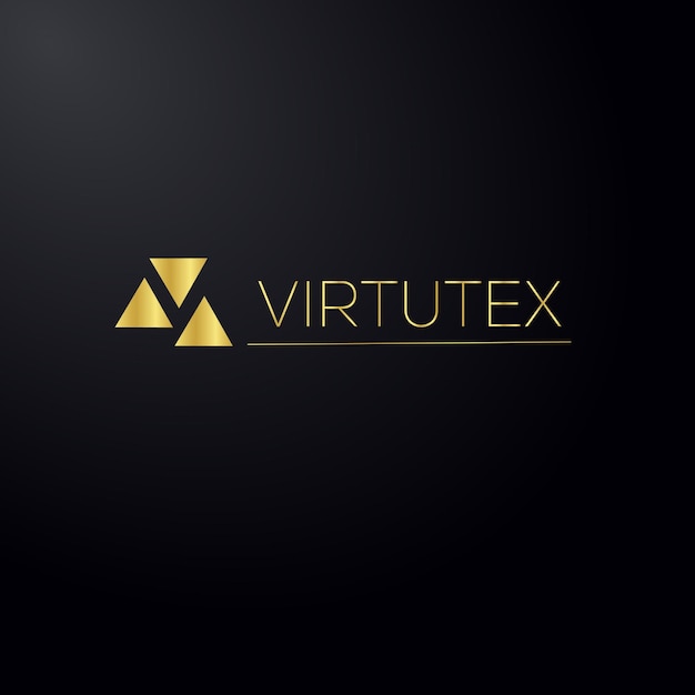 Logotipo de la letra de belleza y moda con el logotipo de la boda dorada