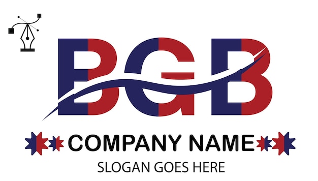 Vector logotipo de la letra bgb