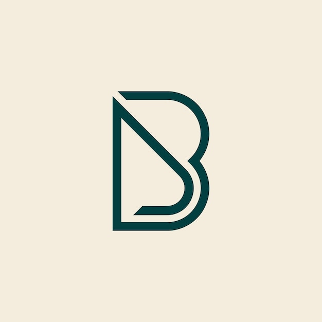 Logotipo de letra BJ o JB