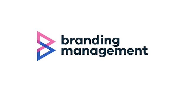 Logotipo de la letra BM MB con monograma semitransparente y concepto de gradientes multicolores