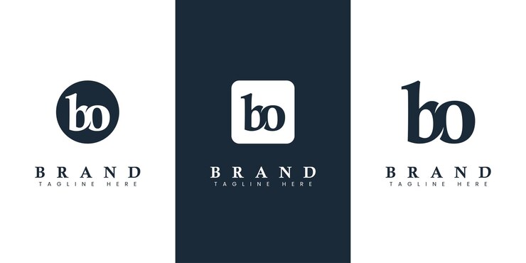 Vector logotipo de letra bo en minúscula moderno y simple adecuado para cualquier negocio con iniciales bo u ob