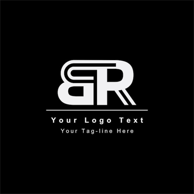 Logotipo de letra BR o RB Único, atractivo, creativo, moderno, inicial BR RB BR logotipo de icono de letra basado en inicial