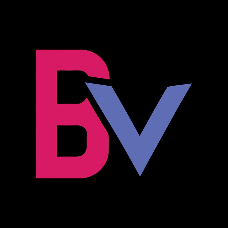 Vector logotipo de la letra bv monograma de diseño creativo bv logotipo de concepto único vector