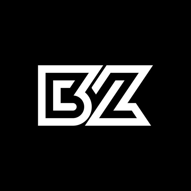 Logotipo de la letra BZLogotipo minimalistaLogotipo monograma