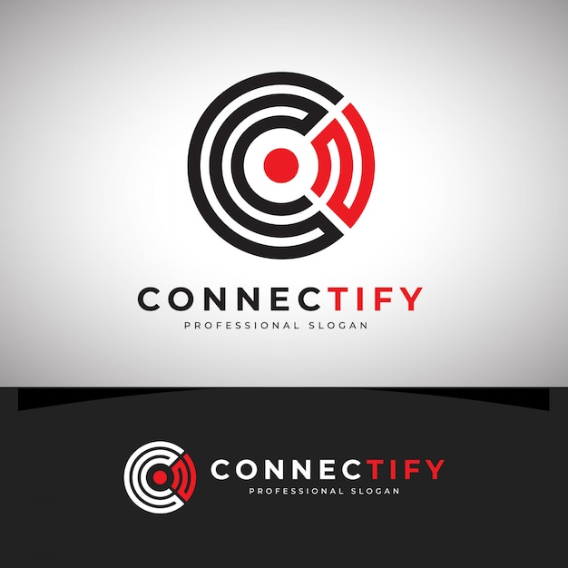 Logotipo de la letra c de connectify