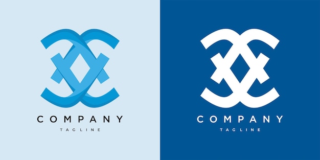 Vector logotipo de la letra c, logotipo para empresa de servicios