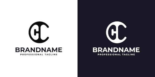Logotipo de letra CC adecuado para cualquier negocio con iniciales CC