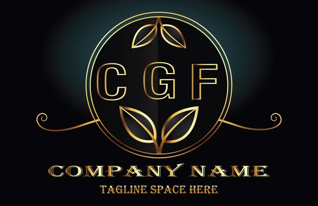 Vector el logotipo de la letra cgf