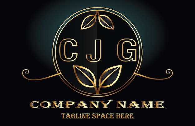 Vector logotipo de la letra cjg