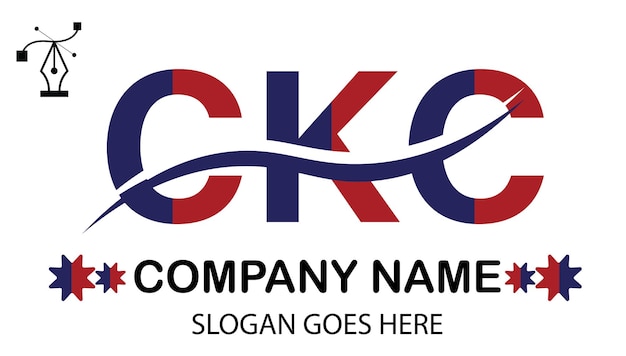 Vector el logotipo de la letra ckc