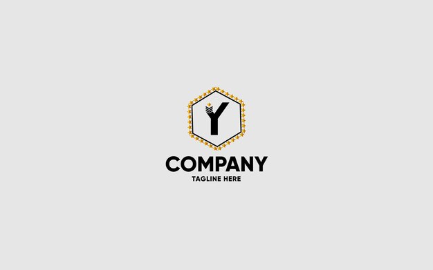 Logotipo de la letra Y con concepto creativo para el vector premium de spa de belleza empresarial de la empresa