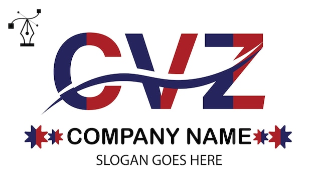 Vector logotipo de la letra cvz