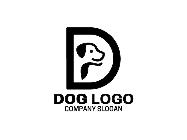Logotipo de la letra D del perro