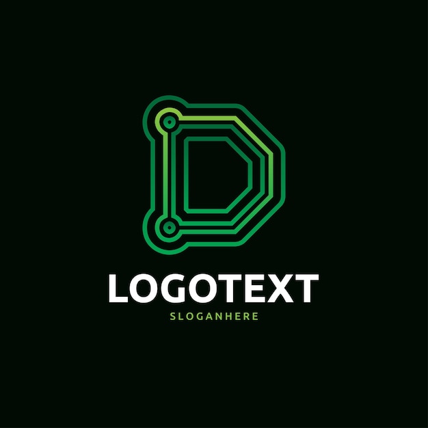 Logotipo de la letra D