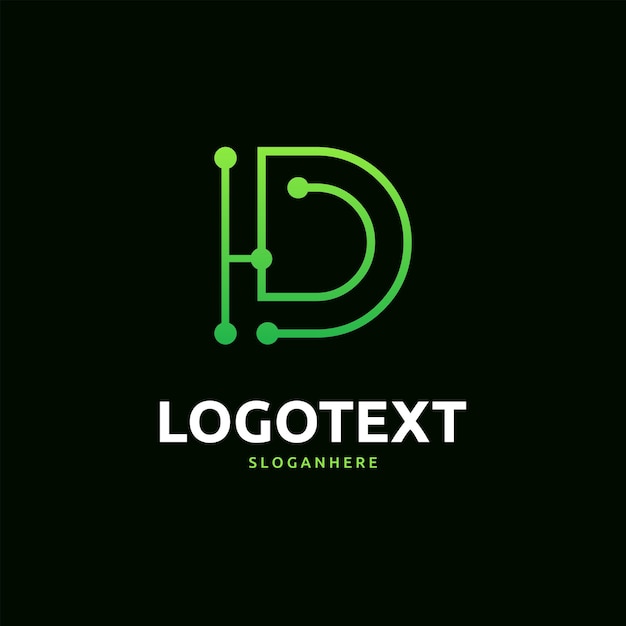 Vector logotipo de la letra d