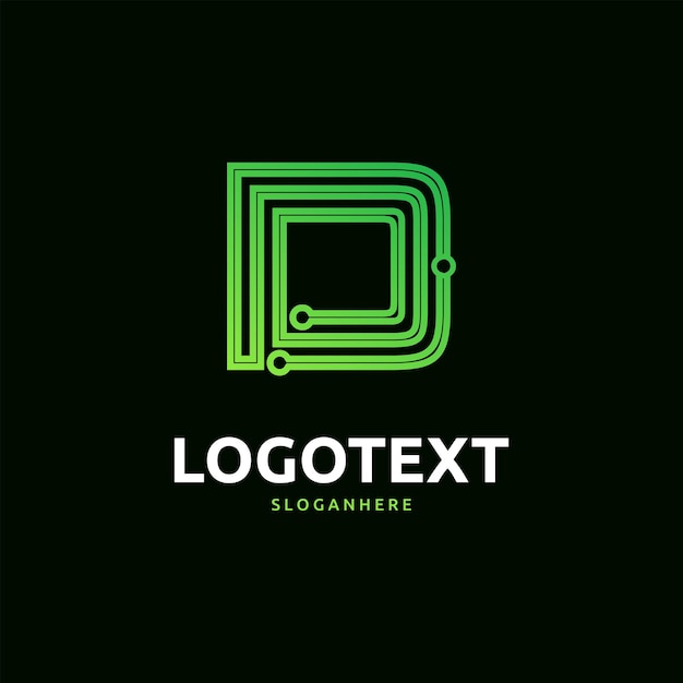 Logotipo de la letra D