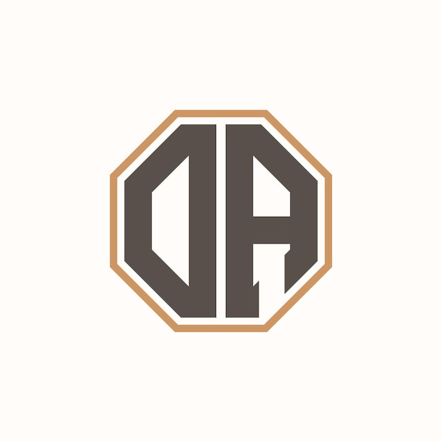 Logotipo de la letra DA moderna para la identidad de marca de negocios corporativos Diseño creativo del logotipo DA
