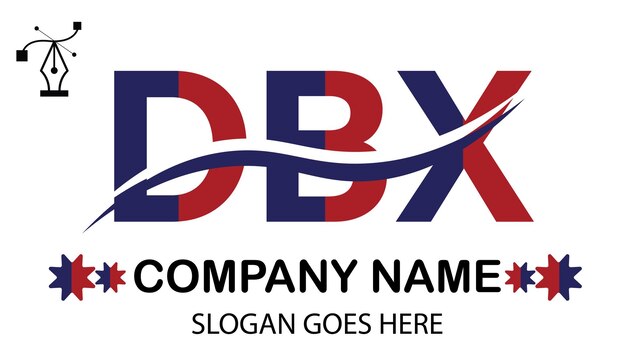 Vector el logotipo de la letra dbx