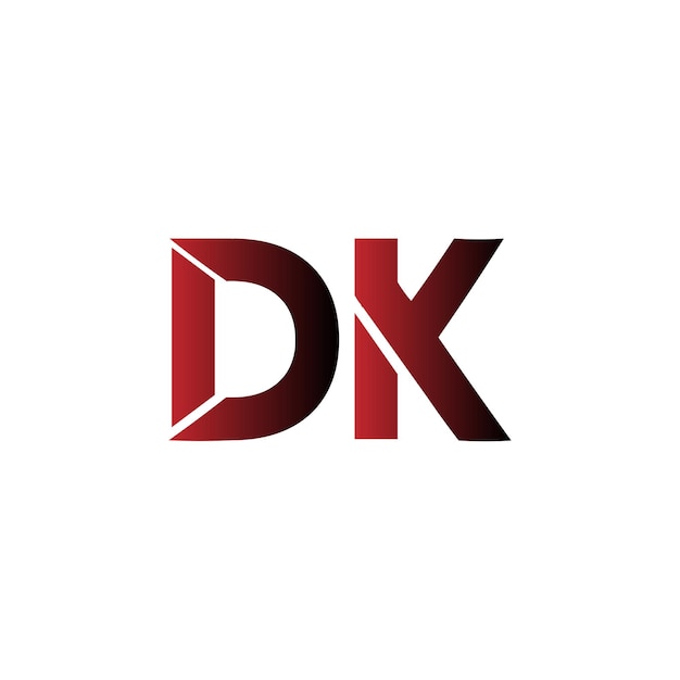 El logotipo de la letra dk