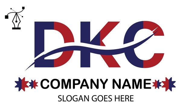 Vector logotipo de la letra dkc