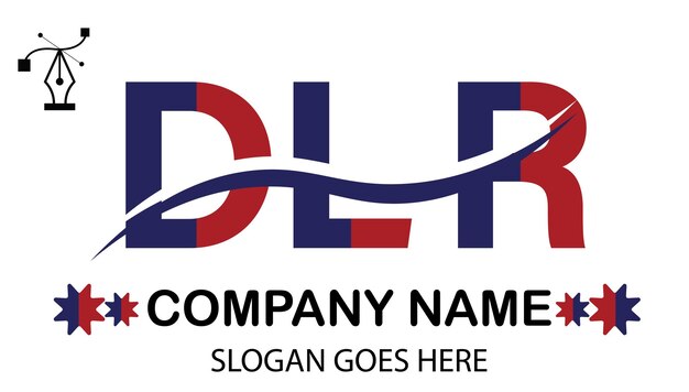 Vector logotipo de la letra dlr