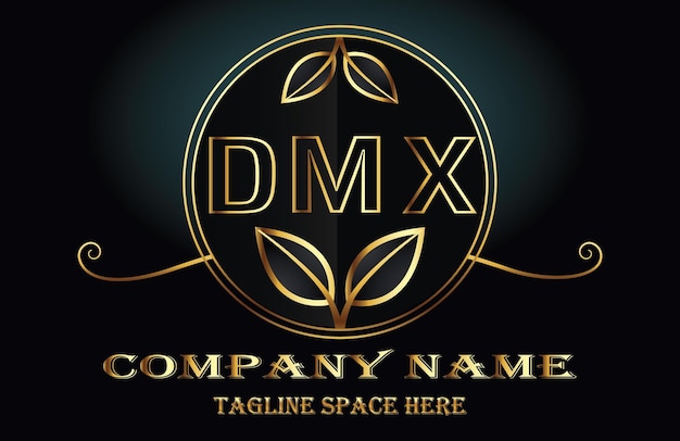 Vector logotipo de la letra dmx