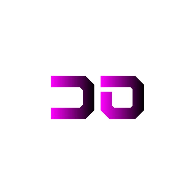 El logotipo de la letra DO en 3D
