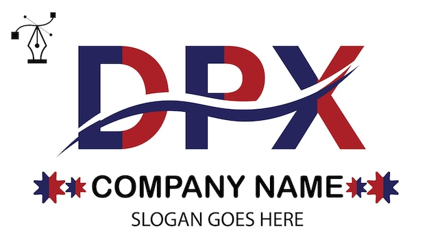 Vector logotipo de la letra dpx