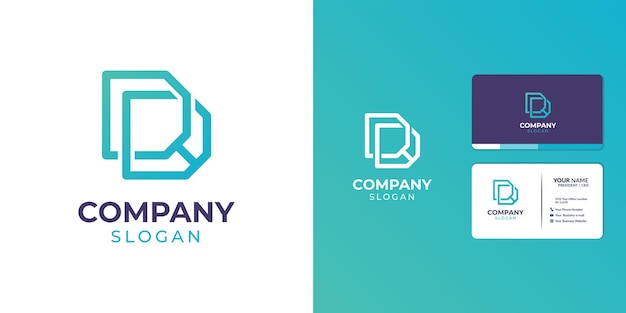 Logotipo de la letra DR del monograma