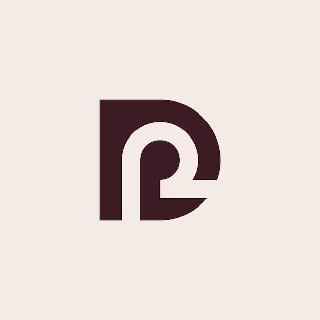 Logotipo de letra DR o RD