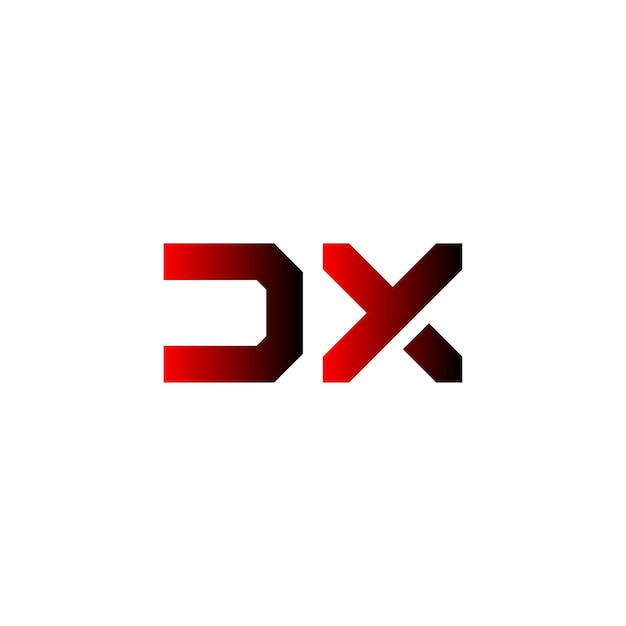 El logotipo de la letra dx