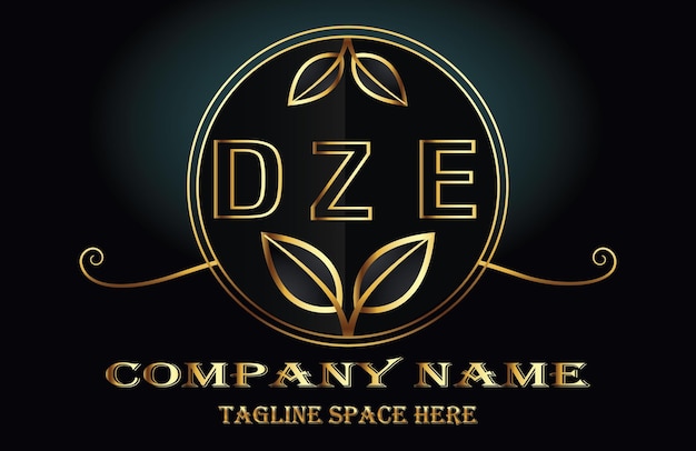 El logotipo de la letra DZE